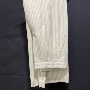 Abercrombie & Fitch White Pinstripe. Sloan Tailored Wide Leg